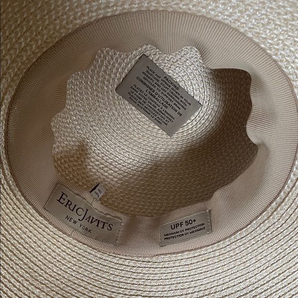 Eric Javits Hampton Cream Wide-Brim Hat SPF 50 - Picture 4 of 8